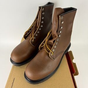 Red Wing 2233 SuperSole 8 Inch Steel Toe Work Boots Mens 11 D Brown Leather USA